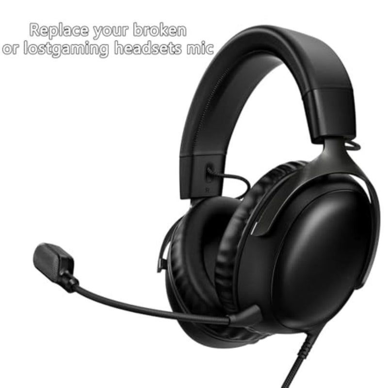 ميكروفون Mizznee بديل لسماعات الرأس اللاسلكية HyperX Cloud III، ميكروفون قابل للفصل بخاصية إلغاء الضوضاء مع دردشة صوتية واضحة للغاية، ميكروفون احتياطي أسود - Image 2