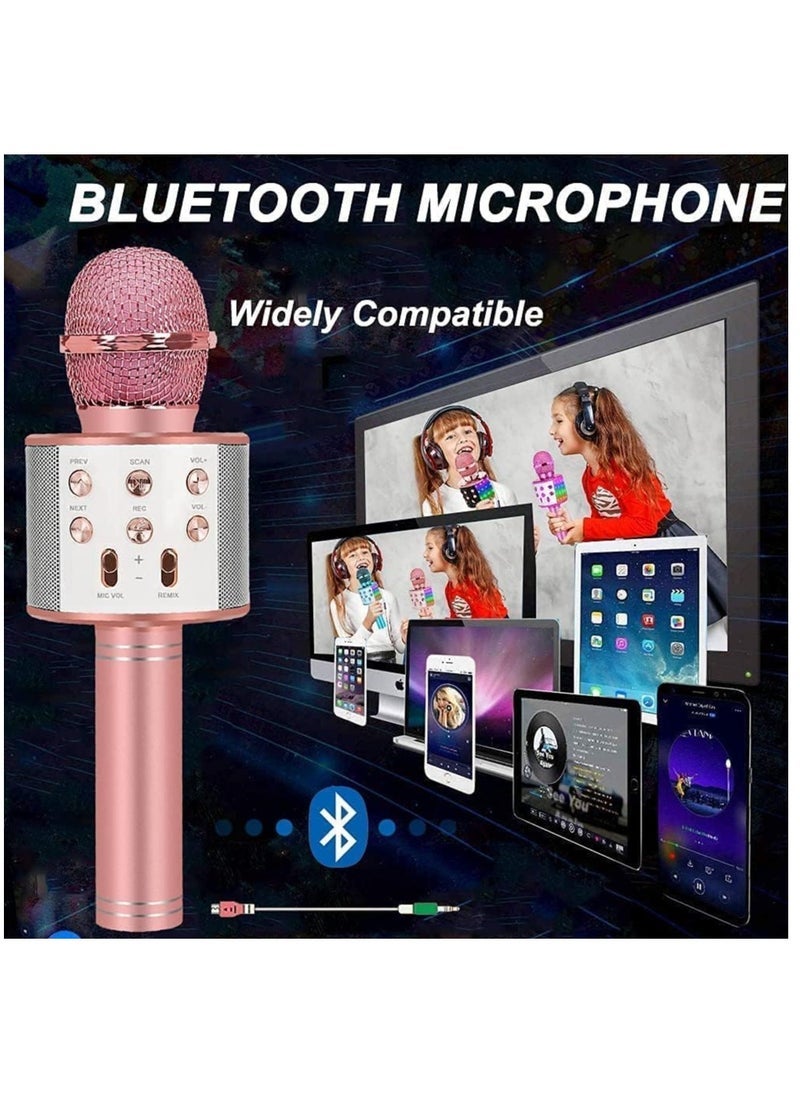 Gravity Girl Toys Microphone for Kids,4 5 Year Old Girl Birthday Gifts-6 7 8 9 10 Year Old Girl Gifts Ideas,Girls Toys Age 6-8,Girl Toys Age 6-7,Girls Toys 8-10 Years Old,Bluetooth (Champagne Gold) - Image 3