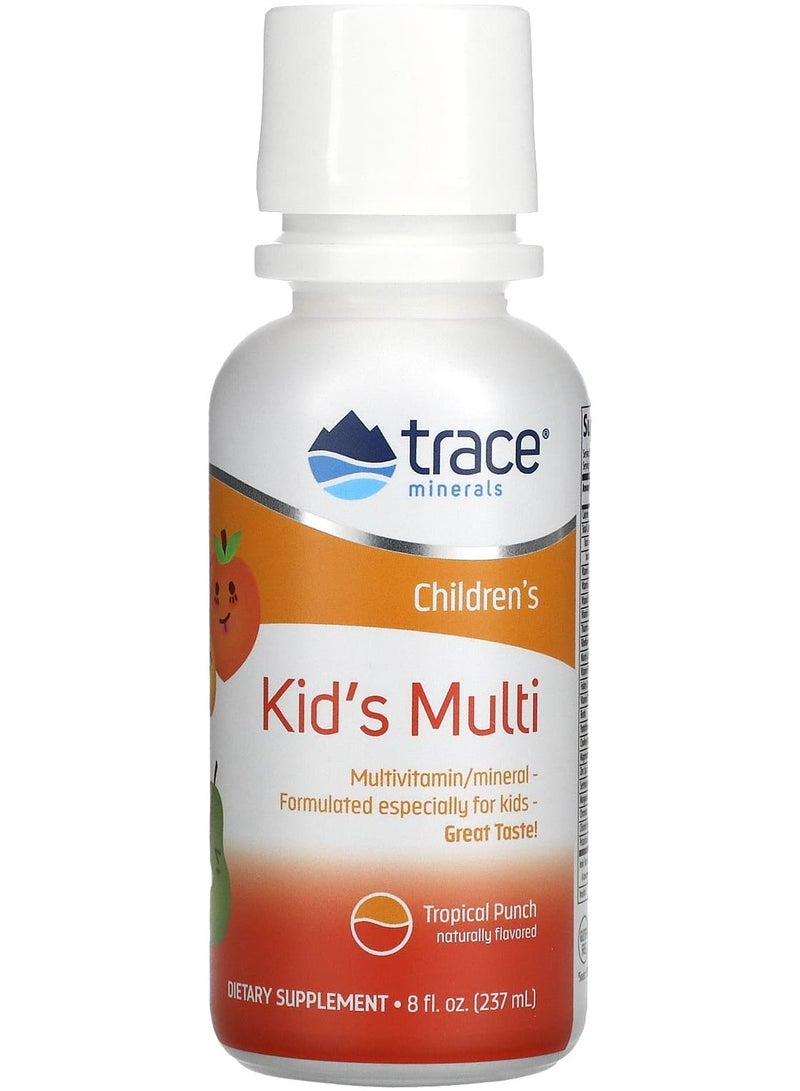 Trace Minerals Kid's Multi, Tropical Punch, 8 fl oz (237 ml)