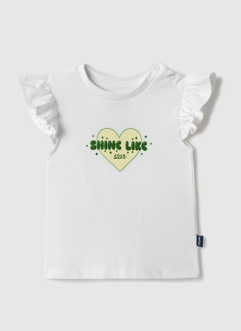 Nautinati  Nautinati Oraganza Green Bow Skirt With White Top Set for Girls for Women | Best Price UAE