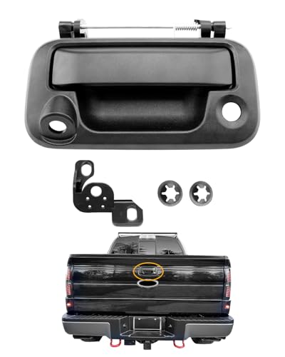 Gledewen Metal Tailgate Latch Handle wCamera Hole Compatible with 20042016 Ford F150 F250 F350 F450 F550 Super Duty Explorer Lobo 0612 Lincoln Mark LT Replace 8L3Z9943400AC Tail Gate Door Handle - Image 1