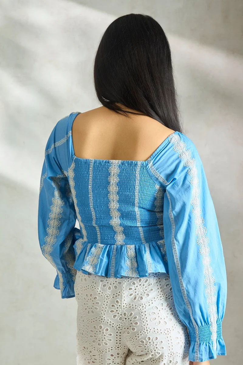 Virgio  Cotton Peplum Daywear Tops for Women for Women | Best Price UAE