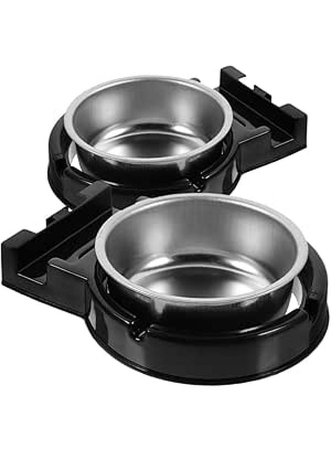 Wall Mounted Stainless Steel Ashtray Outdoor Cigarette Receptacle 2 Pack Black - Image 1