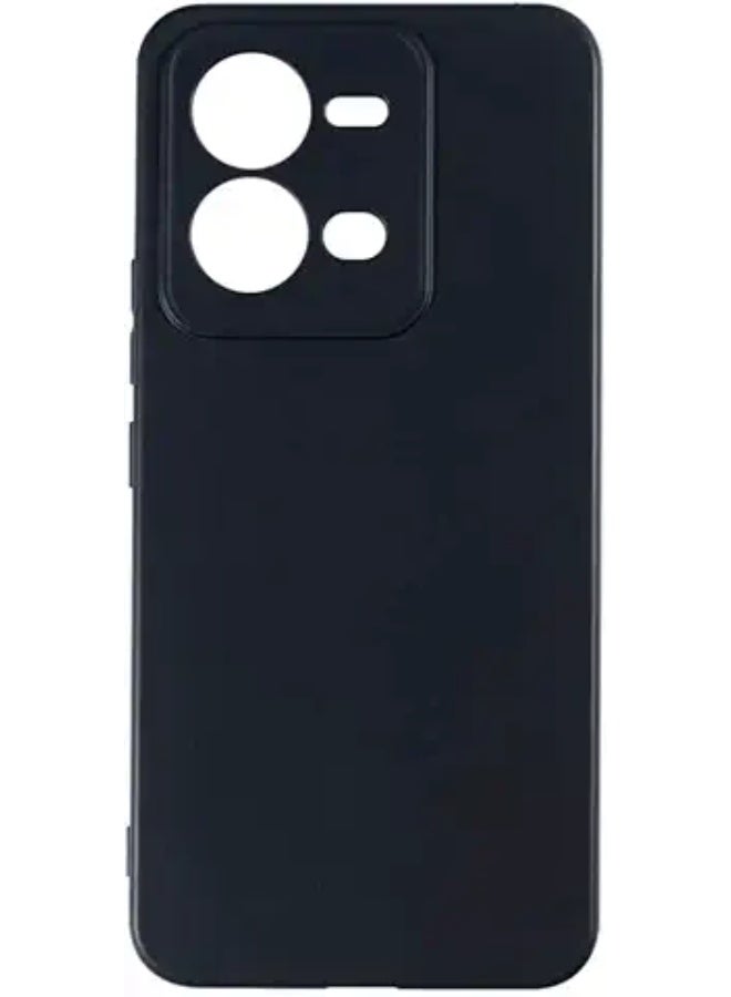 Protective Cover For Vivo V25 ,  Slim Fit Soft Back TPU Case Flexible Silicone Cover Compatible For Vivo V25 - Black