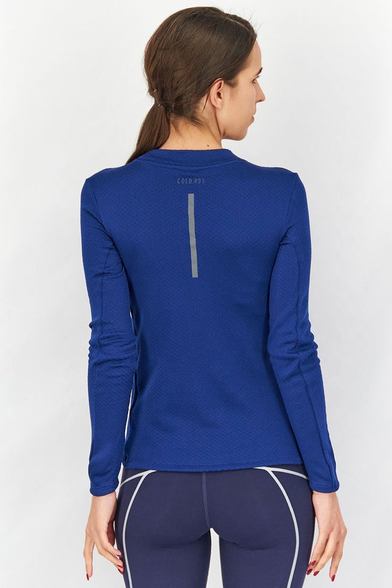Adidas Women Sportswear Fit Long Sleeve Training Tops, Navy - Image 3