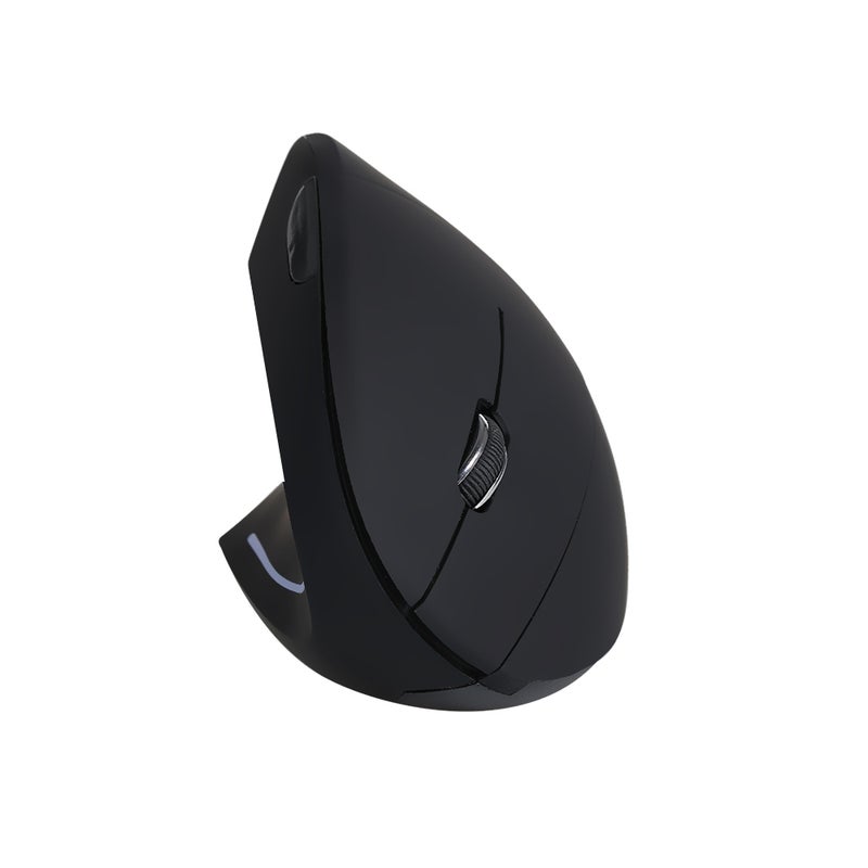 2.4G لاسلكي عمودي لليد اليسرى USB Ergonomic بصري لليد اليسرى عالي الدقة قابل للتعديل 800/1200/1600 DPI 5 أزرار بديل لجهاز Mac لابتوب كمبيوتر شخصي - Image 2