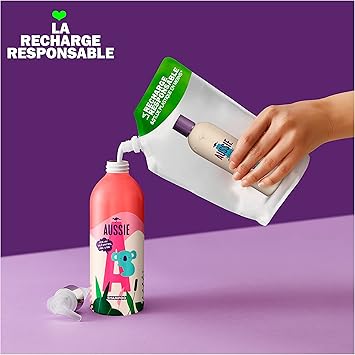 Aussie Hydrate Miracle Shampoo Refillable Bottle Moisturizing Shampoo 430 ml - Image 2