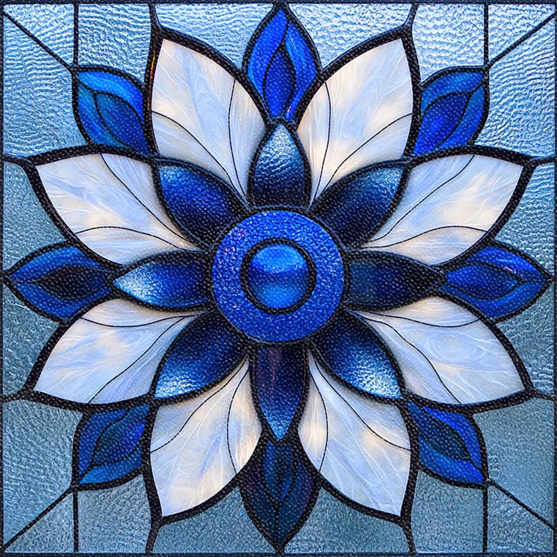 IVN 10PCS 12x12 Inch Retro Flower Pattern Floor Tiles Peel and Stick Removable Self Adhesive Vinyl Flooring Stickers for Kitchen Bathroom Living Room Entryway Home Decor - Image 1