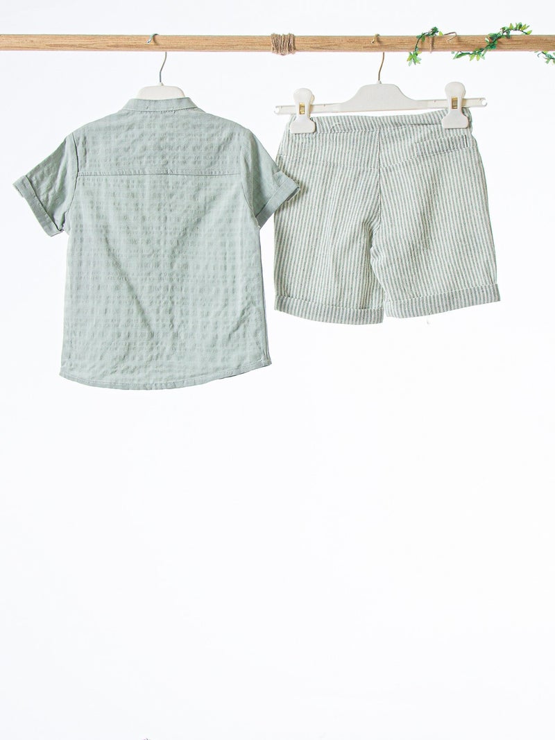 Hype Boys' two-piece summer set (T-shirt + shorts) from 3 to 12 months 1526 - Image 5