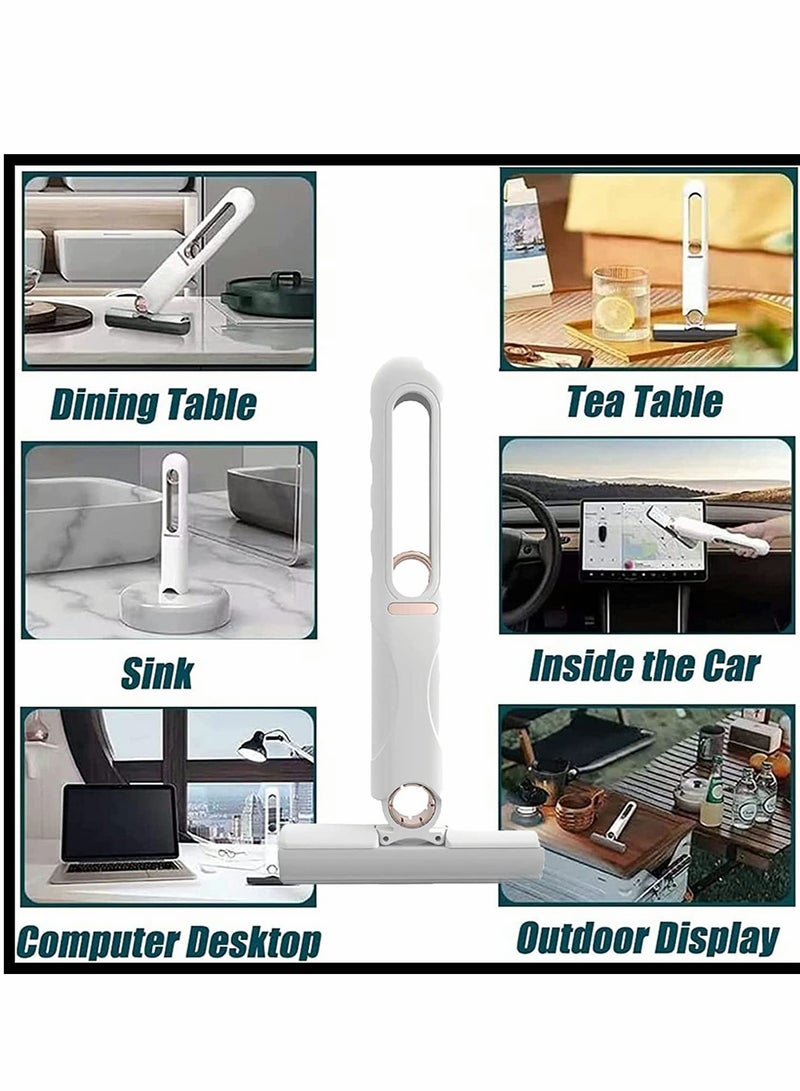 KASTWAVE Portable Self-Squeeze Mini Mop Shirln Portable Mini Mop Cleanmop Mini Mop Mini Portable Mop Hand Free Squeeze Mop Wash Free Strong Absorbent Bathroom Kitchens - Image 2