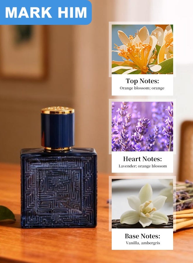 مارك له مجموعة هدايا عطور فاخرة للرجال، 3 قطع أو دو برفيوم (3 × 30 مل)، مجموعة هدايا عطور فاخرة، عطر يدوم طويلاً، حمضيات وأعشاب وزهور - Image 5