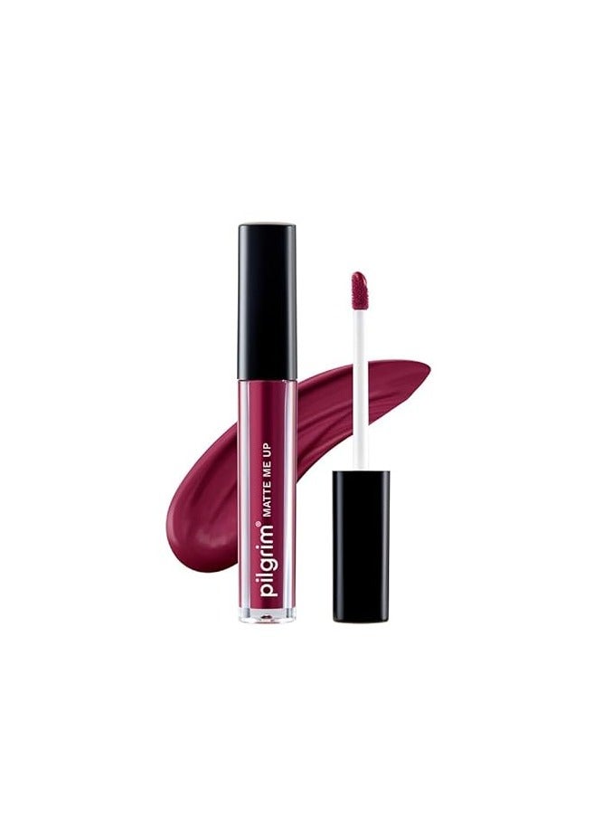 بيلجريم حمر الشفاه السائل غير اللامع بيلجريم - واين سبيل | أحمر شفاه للنساء بحمض الهيالورونيك والسكوالان الإسباني | مقاوم للتحول ويدوم طويلاً ولا يسبب الجفاف مع مكونات مرطبة 3 جرام - Image 1