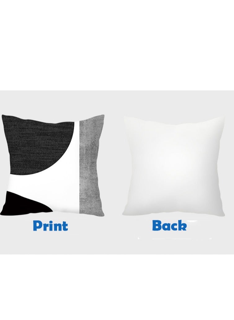 إسكدنيا أغطية وسائد طقم من 4 أغطية وسائد، أغطية وسائد ذات طراز عصري 45 سم × 45 سم، أغطية وسائد أريكة تجريدية حديثة مزخرفة لغرفة المعيشة - Image 5