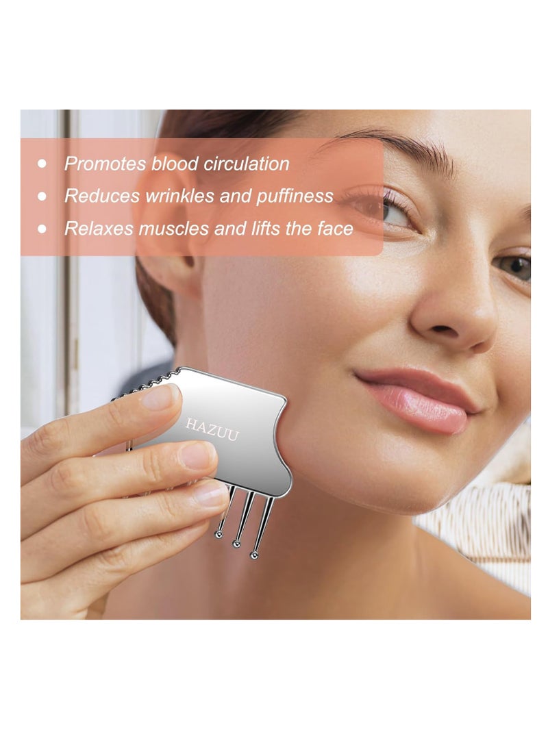 general Portable Stainless Steel Scalp MassagerScraping Tool for Head, Neck, Shoulders, Legs & Arms - Ideal for Soothing Relief - Image 4