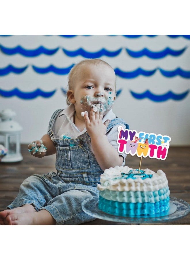 فيستيكو تزيين كعكة "سني الأول" من Festiko®، زينة لسن الطفل الأول، زينة لجلسة تصوير سنه الأول - Image 3