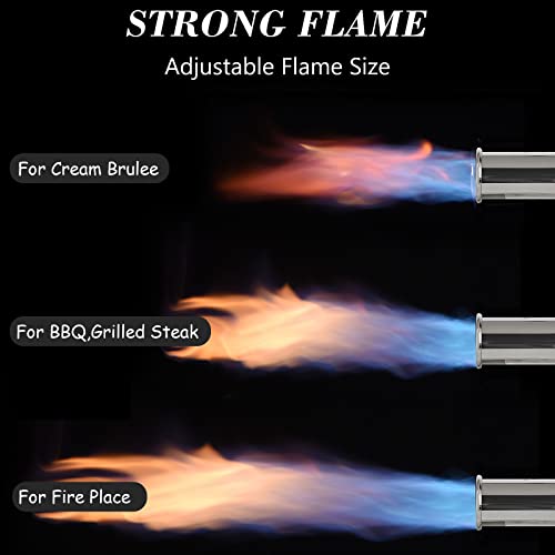 Striludo POWERFUL Grill & Cooking Propane Torch,Sear Torch Sous Vide,Culinary Kitchen Blow Torch,Campire Charcoal Starter,Adjustable Flame Thrower,Fire Gun for Steak,BBQ (Tank Not Included) - Image 2