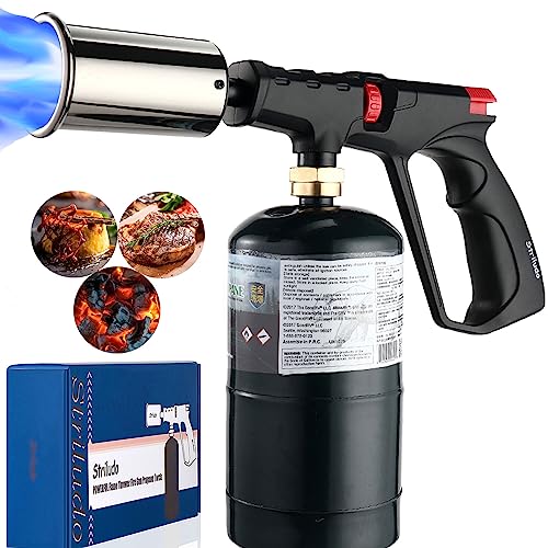 Striludo POWERFUL Grill & Cooking Propane Torch,Sear Torch Sous Vide,Culinary Kitchen Blow Torch,Campire Charcoal Starter,Adjustable Flame Thrower,Fire Gun for Steak,BBQ (Tank Not Included) - Image 1
