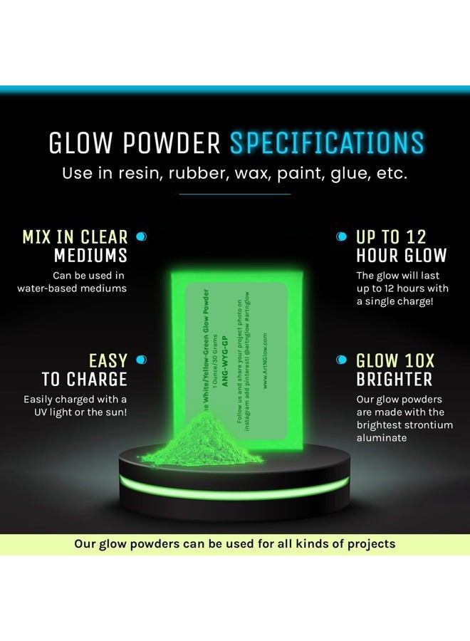 Art 'N Glow in The Dark Pigment Powder - 12g - Neutral and Fluorescent Colors (Neutral Orange) - Image 4