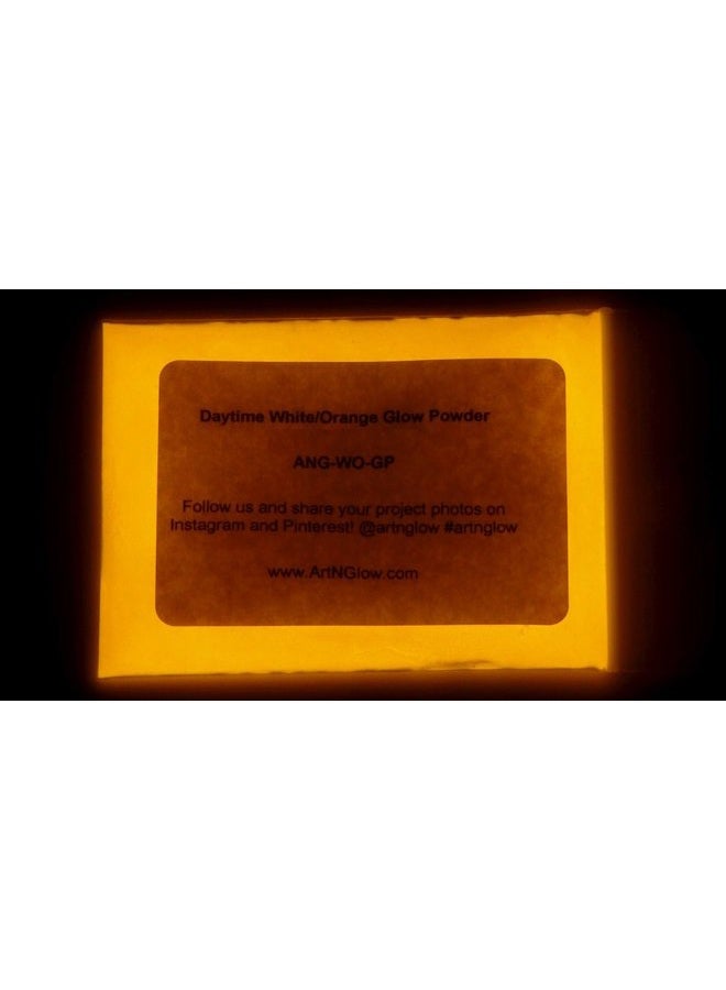Art 'N Glow in The Dark Pigment Powder - 12g - Neutral and Fluorescent Colors (Neutral Orange) - Image 1