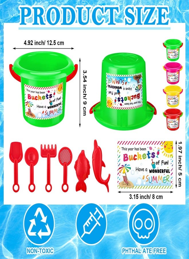 RattanView 36 Set End of Year Present Summer Present Graduation Gift Sand Bucket Shovel Mini Sand Molds Beach Set Party Favor - Image 4