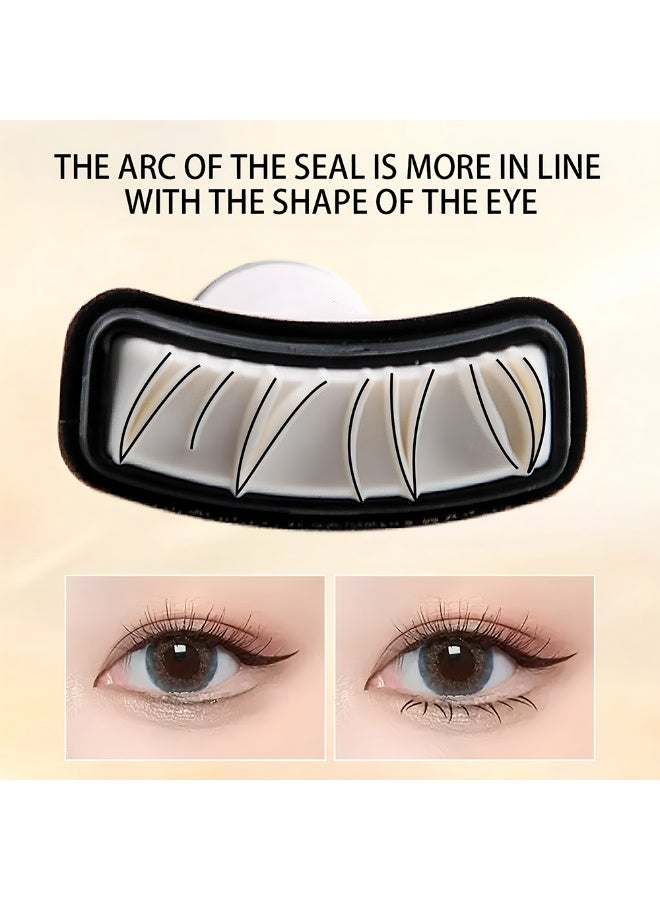 OSYA Waterproof 4-In-1 Eyeliner & Eyebrow & Lash Stamp Set Brown Color - Image 5