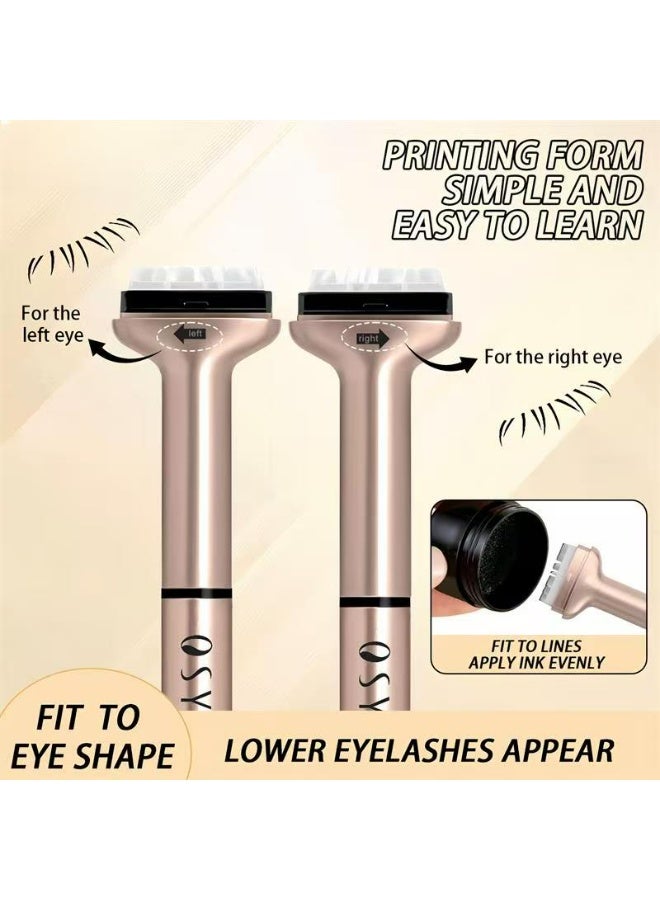 OSYA Waterproof 4-In-1 Eyeliner & Eyebrow & Lash Stamp Set Brown Color - Image 4