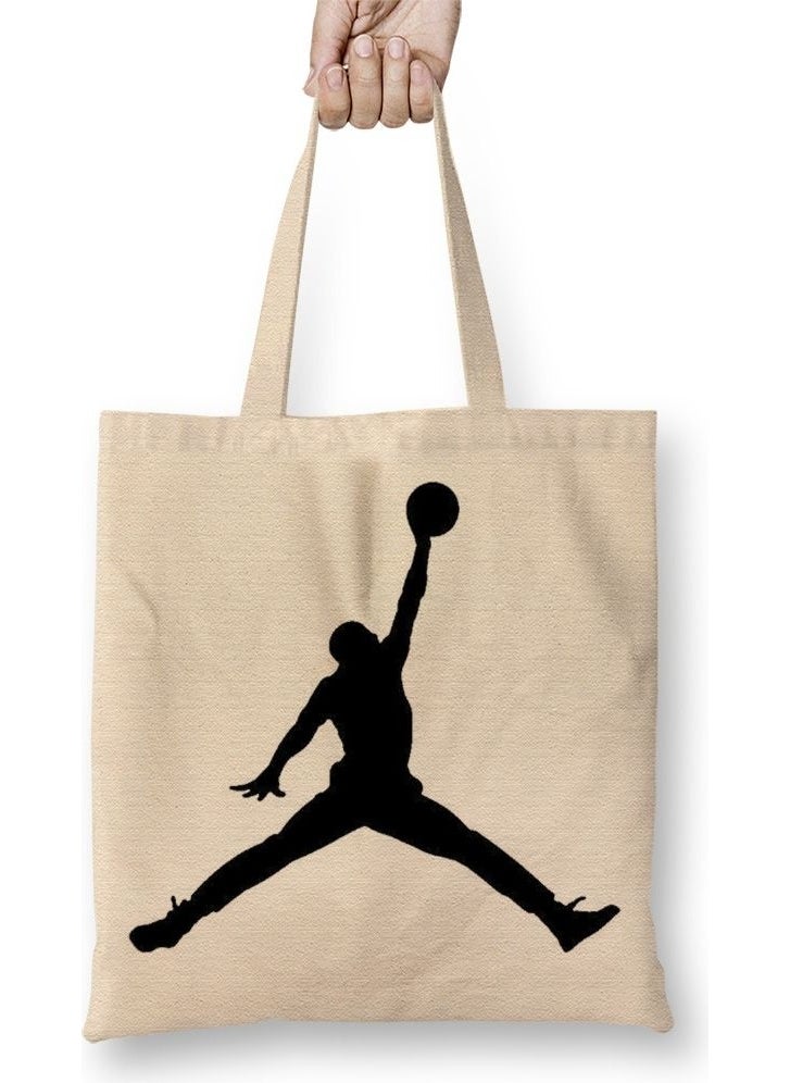 Baskı Dükkanı Print Shop Michael Jordan Tote Bag Long Handle 