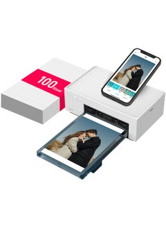Liene Liene 4x6 Photo Printer, Photo Printer (100 Sheets), Full-Color Photo, Portable Instant Photo Printer for iPhone, Thermal Dye Sublimation, Wi-Fi Picture Printer w/ 100 Sheets Paper & 3 Cartridges  - Image 1
