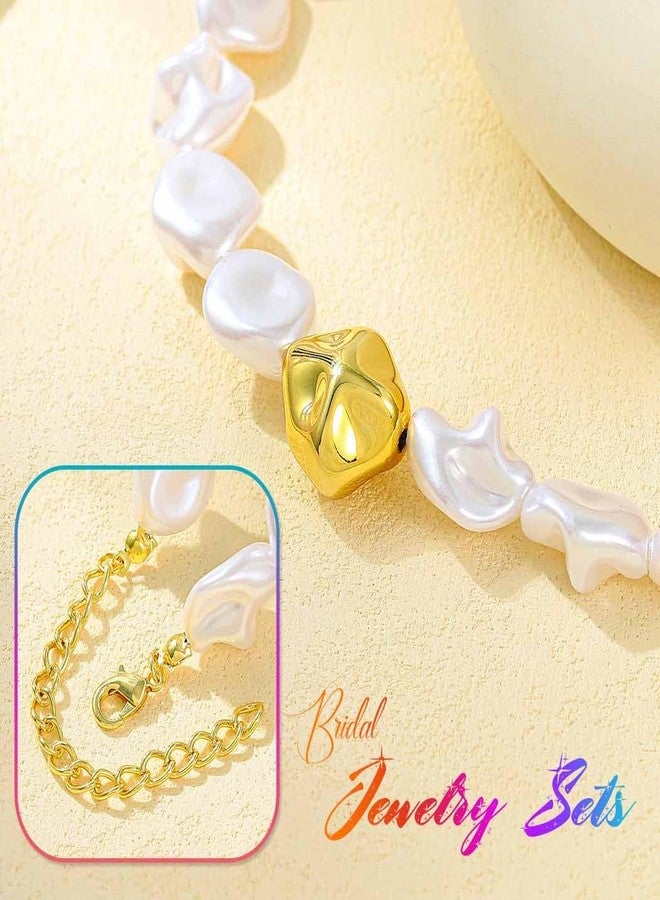 CLOACE Chunky Pearl Choker Necklace Set Punk Necklaces Jewelry Accessories for Women (Multicolor) - Image 5