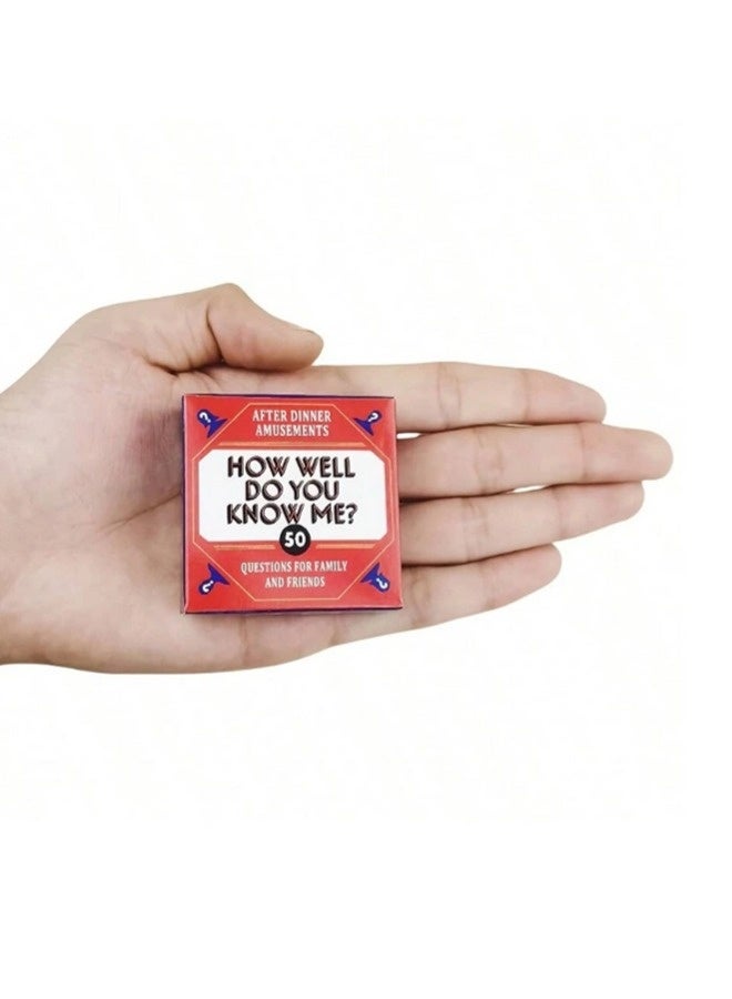 ShebSheb Family Card Game,After Dinner Amusements: How Well Do You Know Me?: 50 Questions for Family and Friends (Family Friendly Conversation Starter Card Game )  - Image 4