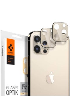 سبايجن GLAStR Optik Camera Lens Screen Protector 2 Pack for iPhone 12 PRO - Gold 