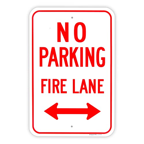 Enjoyist Large No Parking, Fire Lane Sign, 18"x 12" .040 Aluminum Reflective Sign Rust Free Aluminum-UV Protected and Weatherproof - Image 5