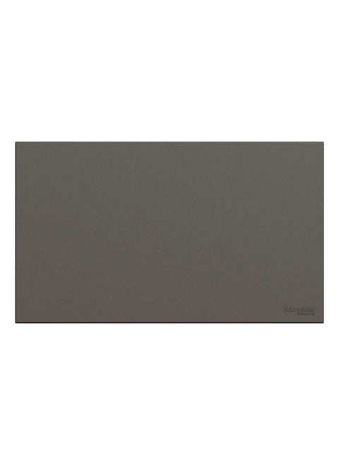Schneider Electric Avataron C Blank Plate E8730TX_DG, 2 Gang, Dark Grey