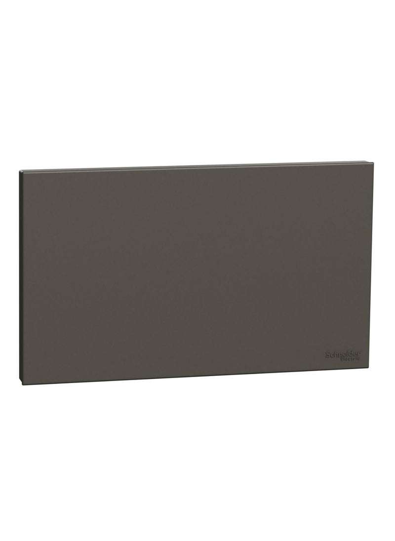 Schneider Electric - Schneider Electric Avataron C Blank Plate E8730TX_DG, 2 Gang, Dark Grey - Image 1
