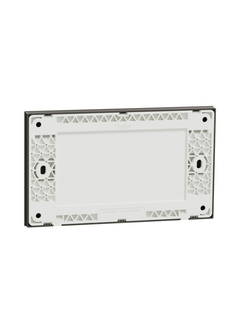 Schneider Electric - Schneider Electric Avataron C Blank Plate E8730TX_DG, 2 Gang, Dark Grey - Image 1