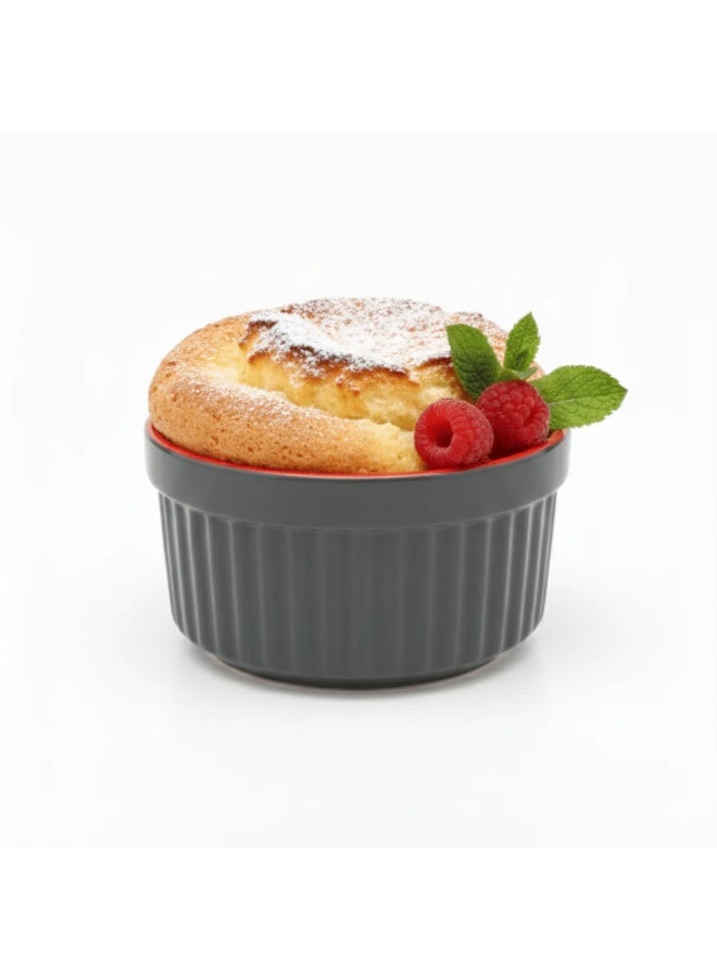 Danny Home Porcelain Cupcake Oven Bowls – Set of 3, Oven-Safe Ceramic Ramekins for Baking Cupcakes, Desserts & Individual Servings - Image 3