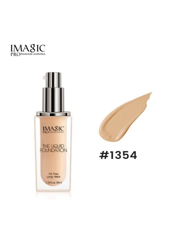 إيماجيك كريم أساس سائل خالٍ من الزيوت من IMAGIC | تغطية كاملة، لمسة نهائية غير لامعة | تركيبة خفيفة الوزن تدوم طويلاً لجميع أنواع البشرة (1354) - Image 1