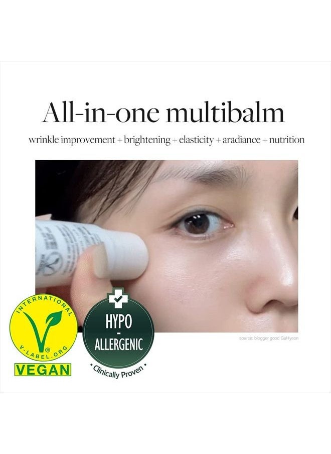 d'Alba Italian White Truffle Double Serum All-in-one Multi Balm, double core serum stick 3-in-1 treatment, compact multibalm for wrinkle improvement and watery glow
