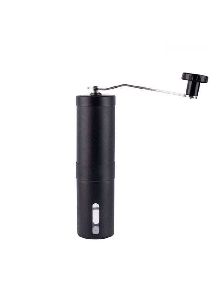 Portable Manual Coffee Grinder with Adjustable Ceramic Burr - Stainless Steel Hand Crank Mill for Espresso, French Press, Drip Coffee - Matte Black - Image 2
