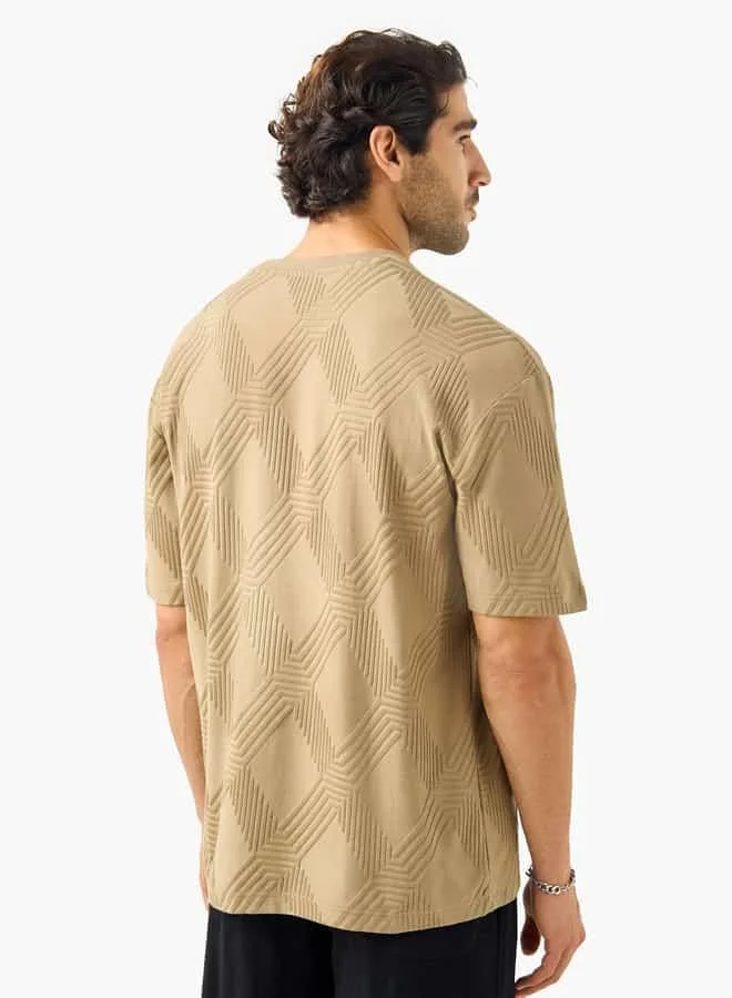 Iconic Texture Tee For Male