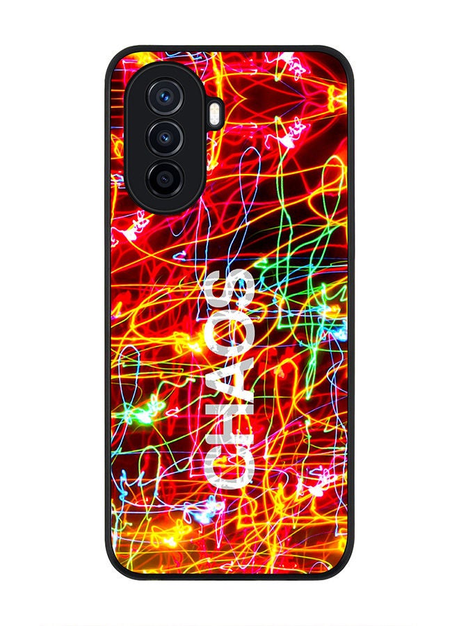 Stylizedd Rugged Black edge case for Huawei Nova Y70  Slim fit Soft Case Flexible Rubber Edges Anti Drop TPU Gel Thin Cover - Chaos - Image 1
