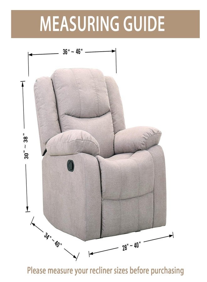 JIVINER Oversized Recliner Chair Covers 4 Piece Stretch Lazy Boy Recliner Sofa Slipcover Jacquard Large Recliner Covers with Elastic Bottom Soft Furniture Protector (XL Recliner,Dark Coffee) - Image 5