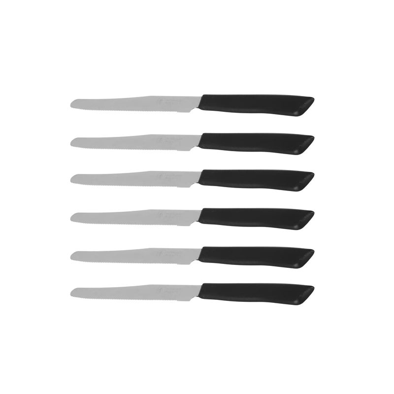 INOXBONOMI Italian Knives 6 Pack Black