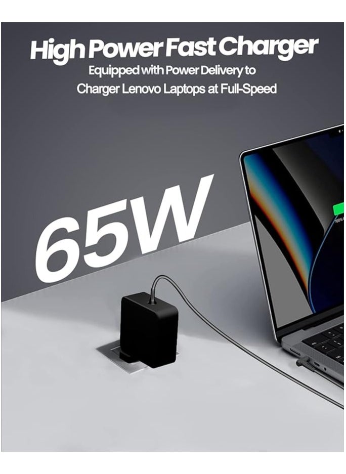 Generic شاحن كمبيوتر محمول 20 فولت 3.25 أمبير 65 وات 45 وات بديل لجهاز Lenovo IdeaPad 320 310 320S 330 330s 100 110 110S 120S 330S-15IKB Yoga 520 530، IdeaPad Flex 3 4 5 6 ADL45WCD سلك محول إمداد الطاقة (4.0 * 1.7 مم)  - Image 5