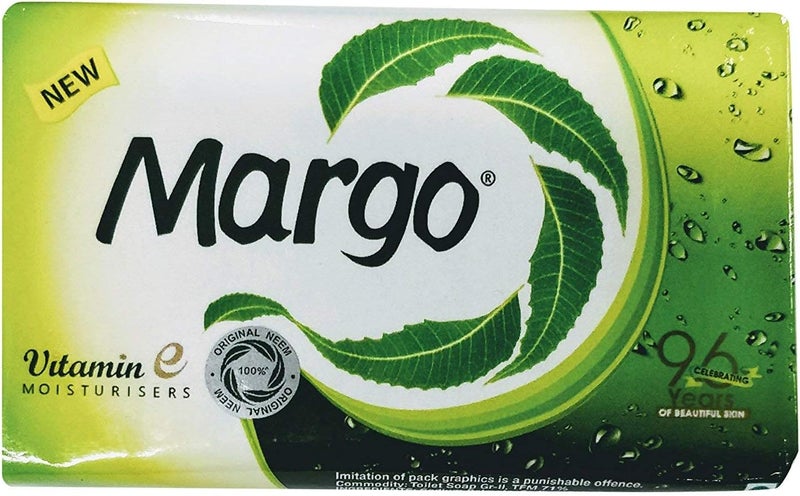 Margo Neem Soap 75g - Pack of 3 with Vitamin E Moisturizers - Image 1