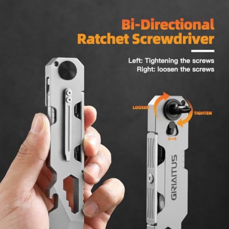 EDC Pry Bar Multitool 10 في 1 مع مفك براغي بسقاطة ثنائي الاتجاه وقلم دائم، ومفاتيح، وعتلة، وفتاحات زجاجات وصناديق - رفيقك متعدد الاستخدامات للحمل اليومي وإكسسوارات التخييم، وأدوات مع مفك براغي بسقاطة ثنائي الاتجاه، ودبوس أبدي، ومفاتيح، وعتلات، وزجاجات، وفتاحات الصناديق - Image 2