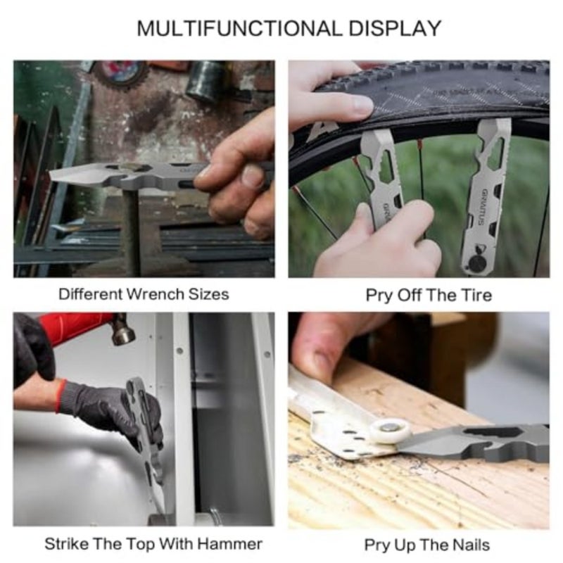 EDC Pry Bar Multitool 10 في 1 مع مفك براغي بسقاطة ثنائي الاتجاه وقلم دائم، ومفاتيح، وعتلة، وفتاحات زجاجات وصناديق - رفيقك متعدد الاستخدامات للحمل اليومي وإكسسوارات التخييم، وأدوات مع مفك براغي بسقاطة ثنائي الاتجاه، ودبوس أبدي، ومفاتيح، وعتلات، وزجاجات، وفتاحات الصناديق - Image 5