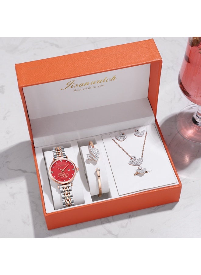 KUYING New Small Fresh Retro Decorative Watch Set 