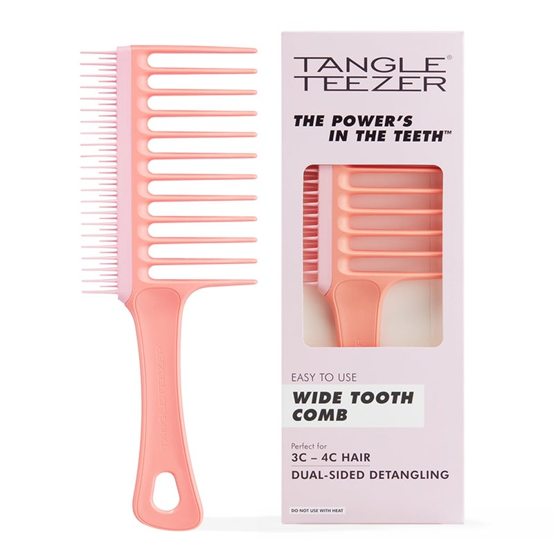 Tangle Teezer The Wide Tooth Comb for Curly Hair, Double-Sided Detangling Comb for All Hair Types, Wet and Dry Detangling, Lilac - Image 1