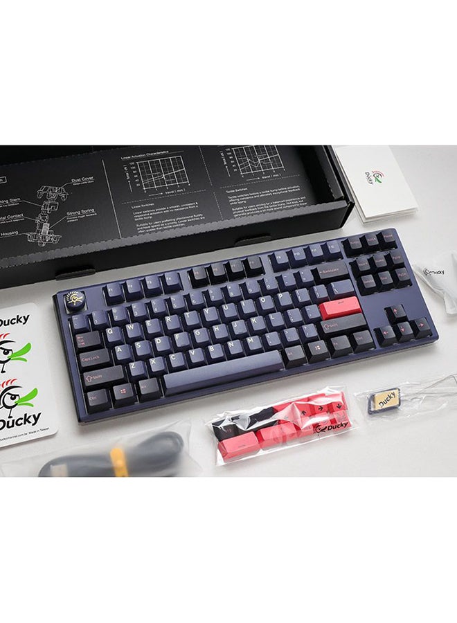 داكي مفتاح Ducky One 3 Cosmic Blue TKL 80% Cherry Red - Image 5